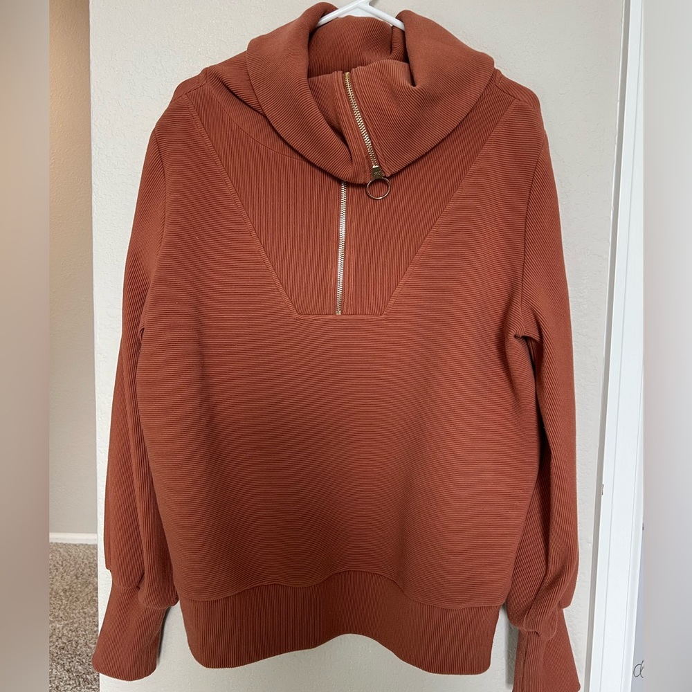 Varley half zip cowl neck sweater/pullover